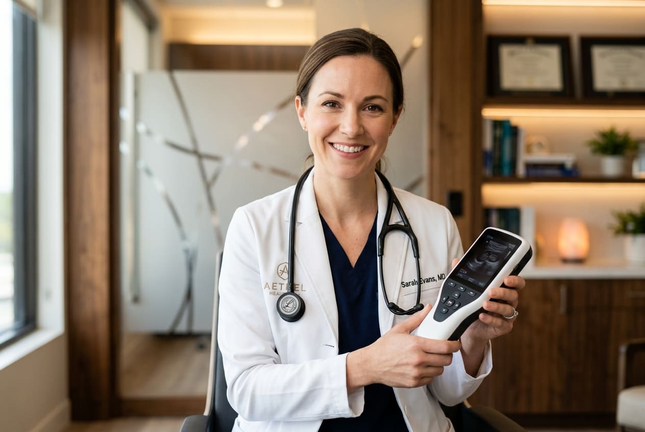 Doctor holding stethoscope
