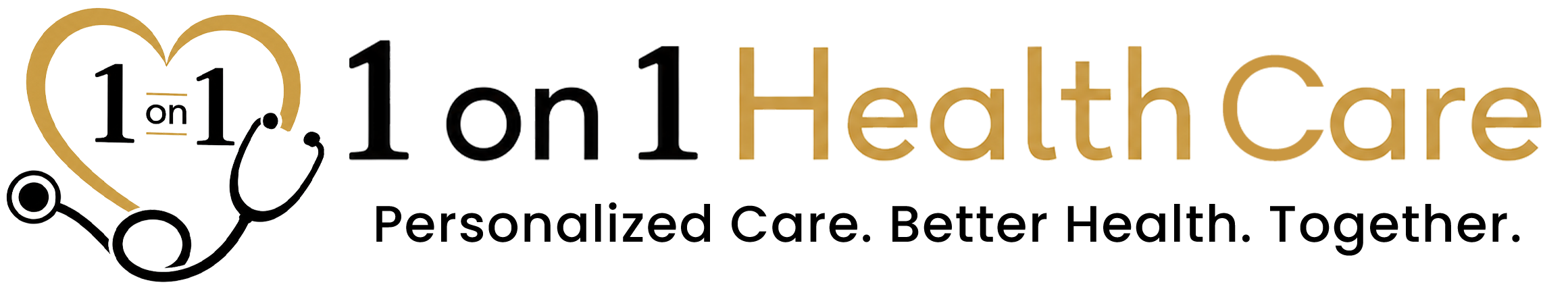 1 on 1 Health Care Logo